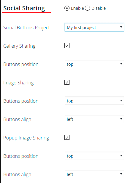 Social Share in WordPress Photo Gallery Social Share in WordPress Photo Gallery