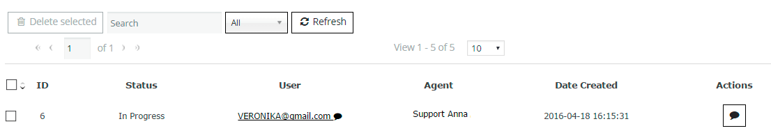 Dashboard Live Chat Dashboard Live Chat