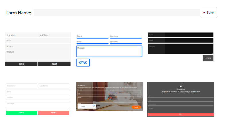Contact Form Creation Contact Form Creation