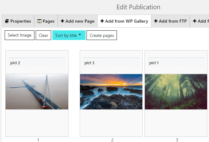 Wordpress Flipbooks Sort by title Wordpress Flipbooks Sort by title