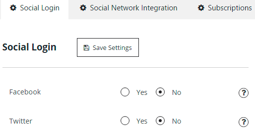 Network login