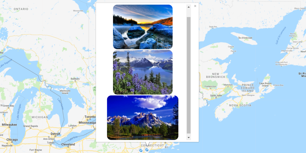 Initialization "Gallery by Supsystic" plugin into marker tooltip