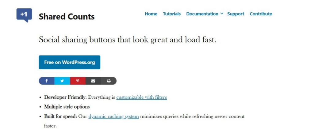 Shared Counts Plugin