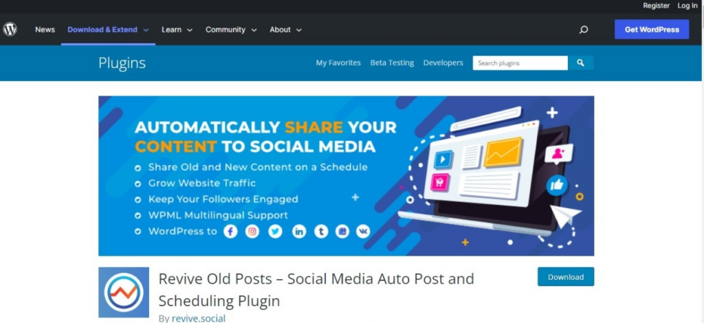 WordPress Social Media Plugin