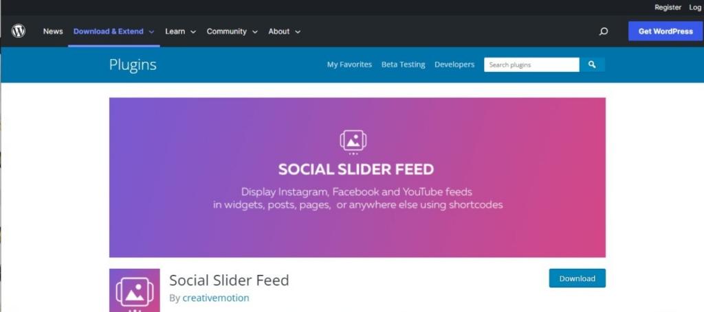 Social Slider Widget PRO