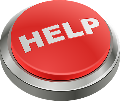 Help, Button, Red, Emergency, Support