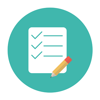 List, Icon, Symbol, Paper, Sign, Flat