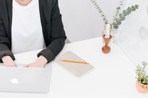 Working, Typing, Macbook, Laptop